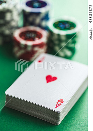 Poker cards and chips. Poker cards and chips. 48385872