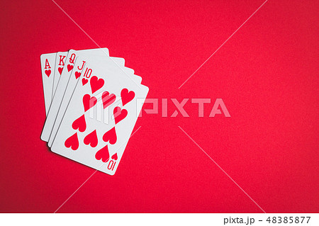 Poker cards. Royal flush. Poker cards. Royal flush. 48385877