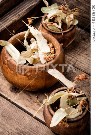 Dried linden flowers 48386700