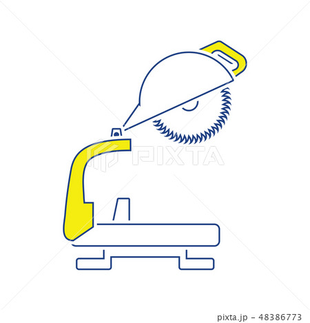 Icon of circular end saw 48386773