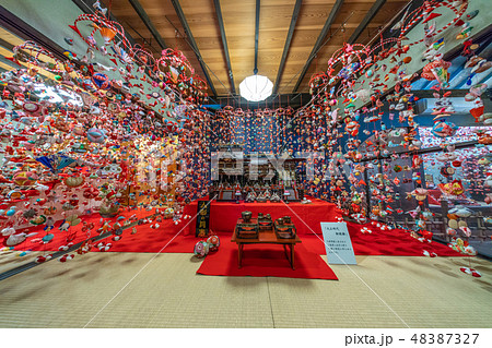 稲取温泉のつるし雛の写真素材