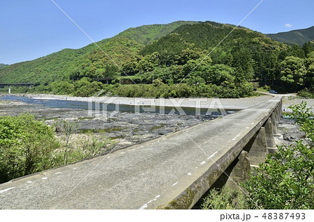 四万十川　半家沈下橋 48387493