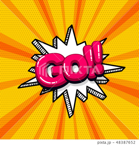 Pop art comic text 48387652