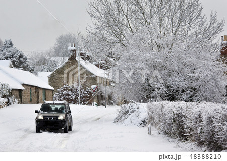 Winter snow in North Yorkshire - United Kingdom 48388210