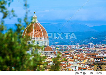 Florence, Italy with Duomo dome Florence, Italy with Duomo dome 48390283