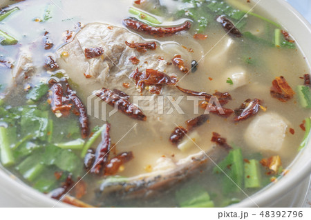 Thai spicy fish soup Thai spicy fish soup 48392796