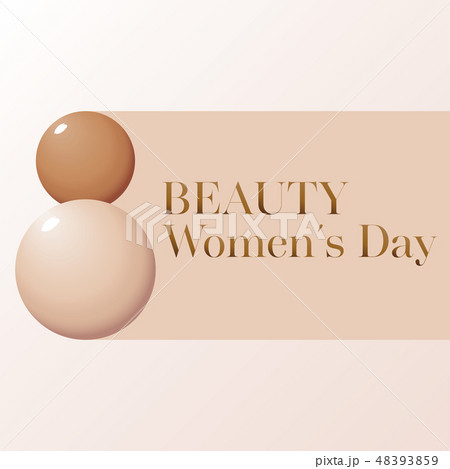 Makeup banner whith drops of foundation. 8 march Makeup banner whith drops of foundation. 8 march 48393859