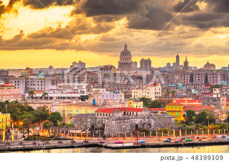 Havana, Cuba downtown skyline Havana, Cuba downtown skyline 48399309