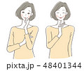 女性　喜び悩みセット 48401344