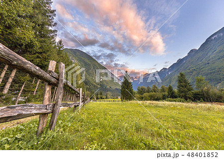 Sunset landscape in Julian Alps Sunset landscape in Julian Alps 48401852