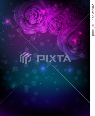 Dark background with abstract roses 48404402