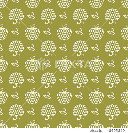 Seamless pattern with apples Fruit background. 48405840