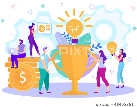 Cartoon Flat Generation Business Creation Ideas. 48405861