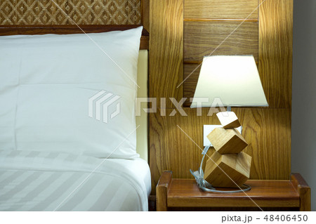 table lamp on bedroom 48406450