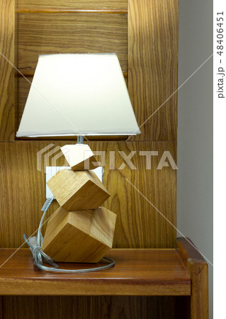 table lamp on bedroom 48406451