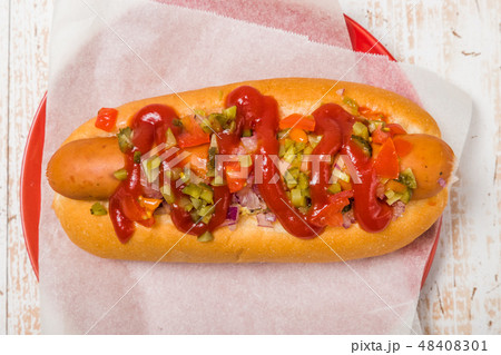 ホットドッグ　hot dog 48408301