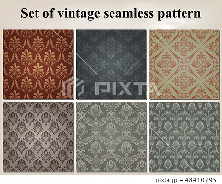 Retro Wallpaper And Vintage Seamless Pattern For Background