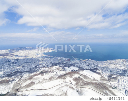 小樽 毛無山からの眺め（空撮） 48411341