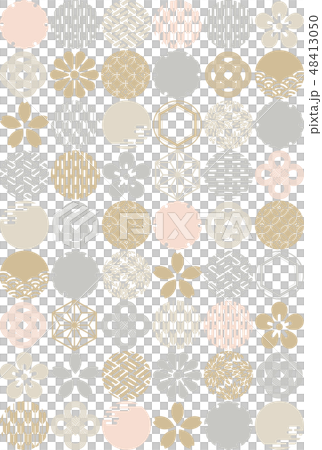 シームレス和風パターン 48413050