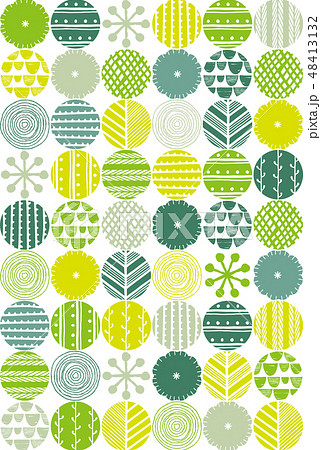 シームレス北欧パターンのイラスト素材