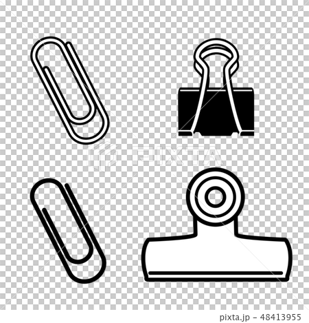 Various Clip Monochrome Stock Illustration