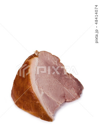 A large piece of fresh pork ham  48414074