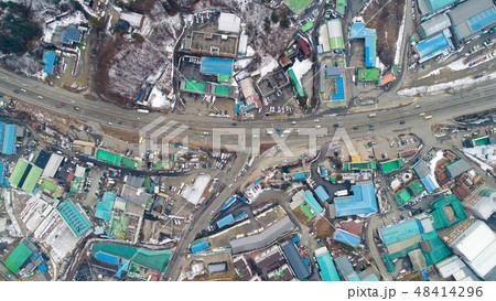 道路 三叉路 景色 48414296