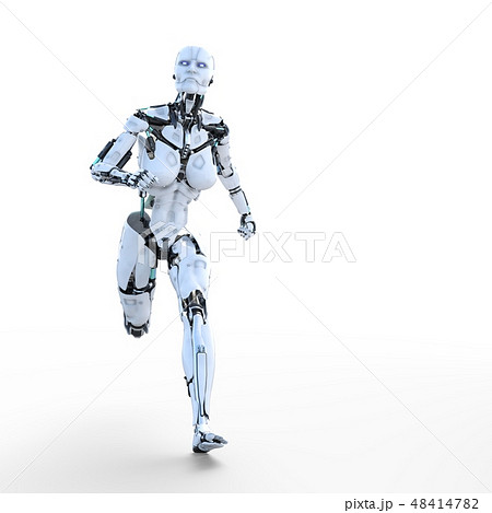 人型ロボット女性 Perming3dcgイラスト素材のイラスト素材