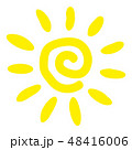 Sun flat icon 48416006