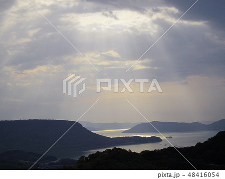 香川県高松市庵治町竜王山公園から屋島方面の眺め 香川県高松市庵治町竜王山公園から屋島方面の眺め 48416054