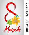 8 march greeting card 48416232