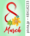 8 march greeting card 48416233