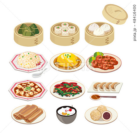 中華料理のイラスト素材