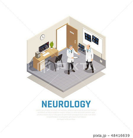 Neurology Isometric Composition 48416639