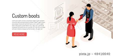 Shoe maker vector illustration 48416640