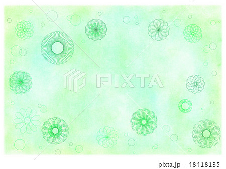 手書き なつかしい ぐるぐる定規 背景 １e のイラスト素材