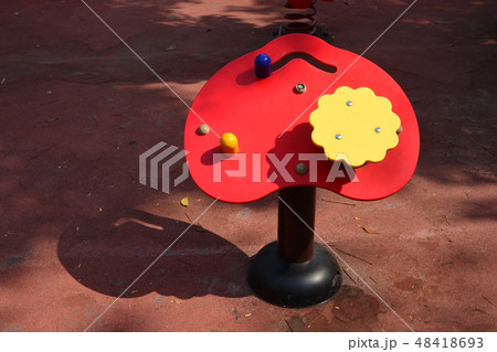 Children's playground in a city park Children's playground in a city park 48418693