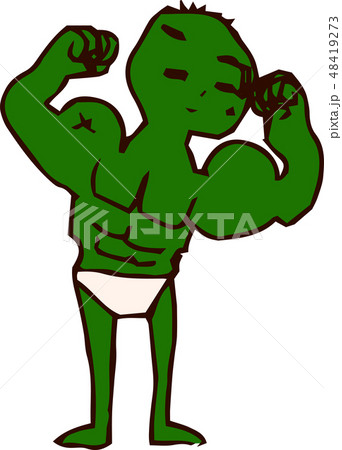 子供　落書き　ラフスケッチ　下手な　かわいい 48419273