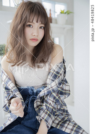 ストレートヘアー 日本人 ヘアスタイル ストレートヘアー 日本人 ヘアスタイル 48419825