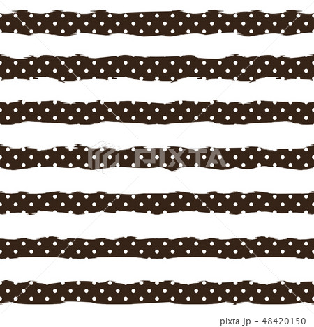 Gold polka dot on trendy background of white and black stripes seamless pattern. Golden foil Gold polka dot on trendy background of white and black stripes seamless pattern. Golden foil 48420150