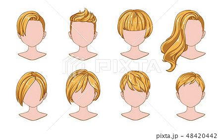 Beautiful hairstyle woman modern fashion Beautiful hairstyle woman modern fashion 48420442