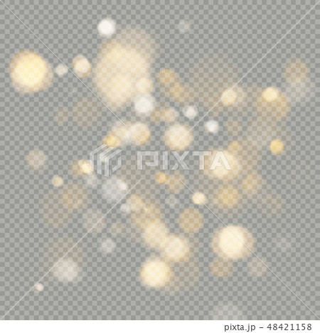 Effect of bokeh circles isolated on transparent background. Christmas glowing warm orange glitter Effect of bokeh circles isolated on transparent background. Christmas glowing warm orange glitter 48421158