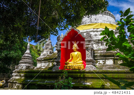 Wat Buppharam temple pagoda, Chiang Mai, Thailand Wat Buppharam temple pagoda, Chiang Mai, Thailand 48421431