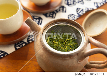 茶がら　茶葉　緑茶　日本茶　再利用　茶殻 48421681