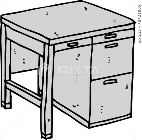 机　テーブル　手描き　ラフスケッチ 48421905