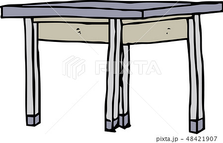 机　テーブル　手描き　ラフスケッチ 48421907