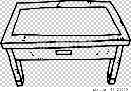 Desk Table Hand Drawing Rough Sketch Desk Table Hand Drawing Rough Sketch 48421929