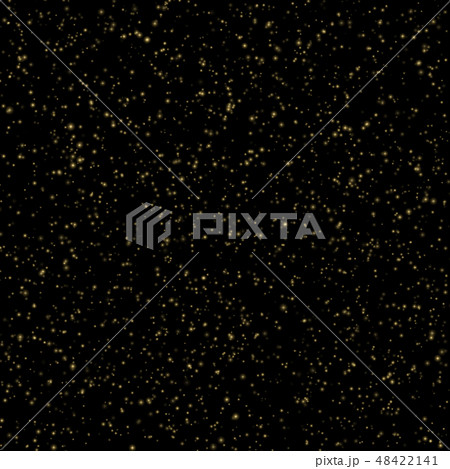 Gold dust glitter texture on a black. Explosion of confetti. Glittering stars. EPS 10 48422141