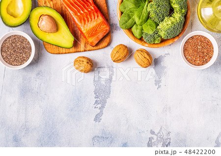 Animal and vegetable sources of omega-3 acids. 48422200
