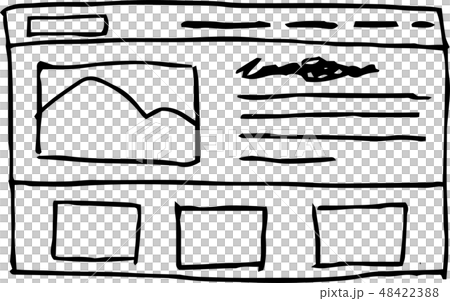 Website Rough Design Website mockup rough sketch dummy layout concept - Stock Illustration ...